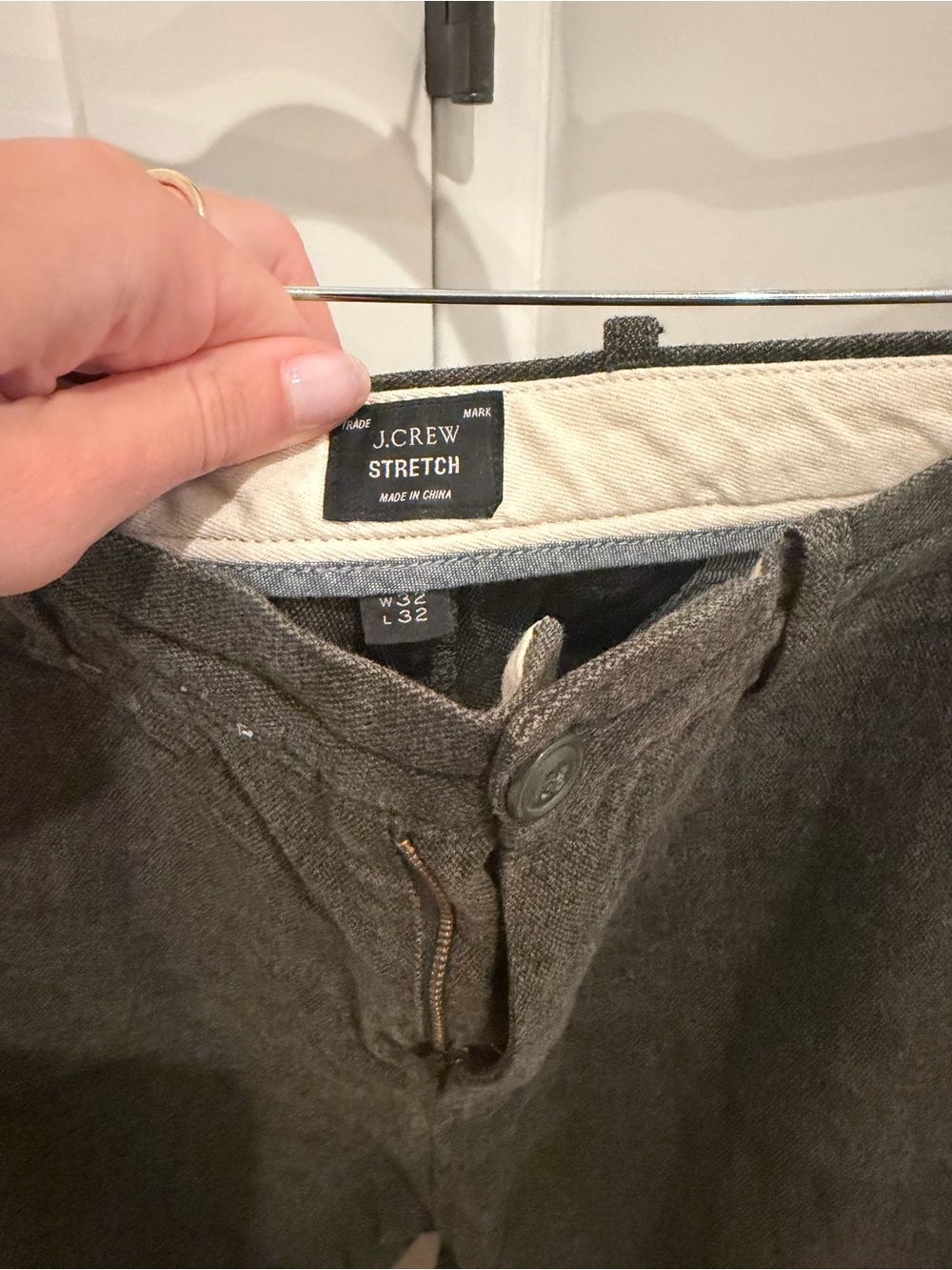 J. Crew Green Brushed Twill 770 Straight Fit Chinos - Picture 5 of 5